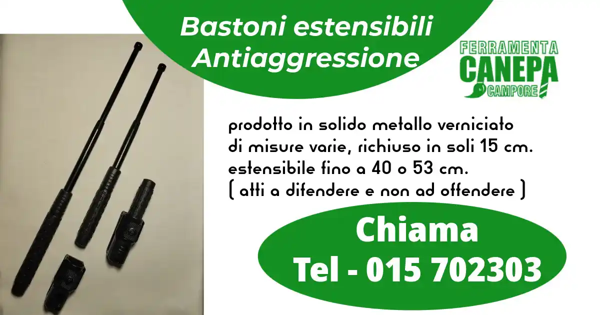 Scopri di più sull'articolo Bastoni Estensibili Antiaggressione